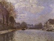 Alfred Sisley The Saint-Martin canal in Paris France oil painting artist